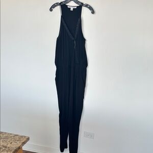 Diane Von Furstenberg Black Tapered Jumpsuit